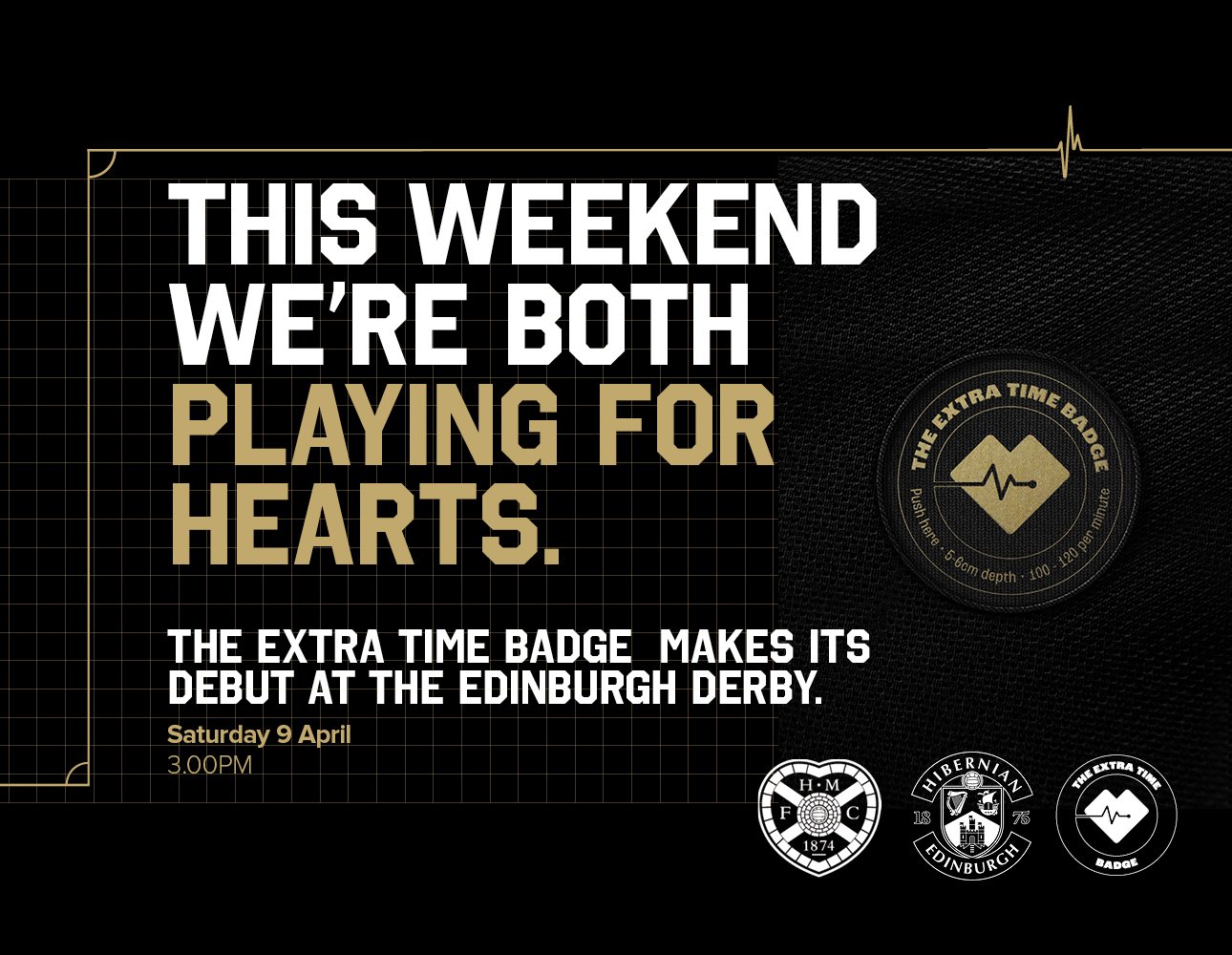 The Extra Time Badge will launch at the Edinburgh Derby