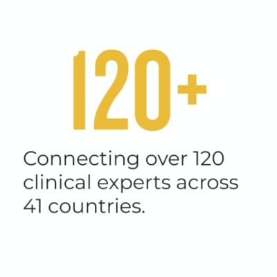 Connecting over 120 clinical experts across 41 countries
